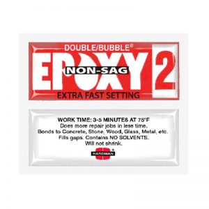 04008 Non-Sag Extra Fast Setting Epoxy - Red #2 Packet